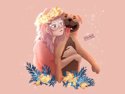 Best Friends for ever! bestfriends digitalart dog dogs dtiys illustration