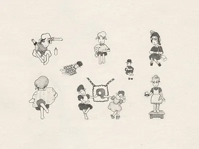 Character Design for an informational book character design ettode final etude illustration redesign