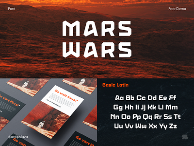 🚀 Mars Wars - free font antipslava behance branding creative cyberpunk cyrillic display font font free design free font freebie futuristic geometric logo mars mars wars mars wars font sans serif typeface typography