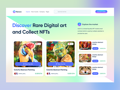 Raroin - NFT ui kit nft nft crypto nft dashboard nft kit nft marketplace nft ui tokens ui kit ui kit crypto