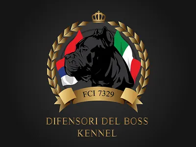 Difensori Del Boss Kennel adobe illustrator art boss branding cane corso design designer dog graphicdesign gray idea illustration kennel logo ui ux vector