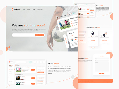 ⚽ Sports Web Ui figma football ui landing page photoshop play web ui soccer soccer web ui sports web ui ux web ui xd ⚽ sports web ui