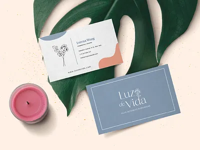 Luz de Vida Business Cards branding business cards design female brand graphic design illustration landing page latin owned logo minimal mockup typography ui vector woman owned