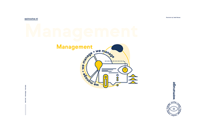 Management - weinvolve+ branding creative creative design design flat flat design flat illustration graphic design illustration illustration art illustrations illustrator less is more line art line illustration minimalistic minimalistic illustration yellow