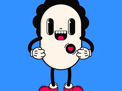 Collectible WIP branding character collectible design designer happy nft vector