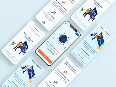 Access my network Influencer Mobile design design illustration landingpage mobiledesign responsive design treading user experience design ux website
