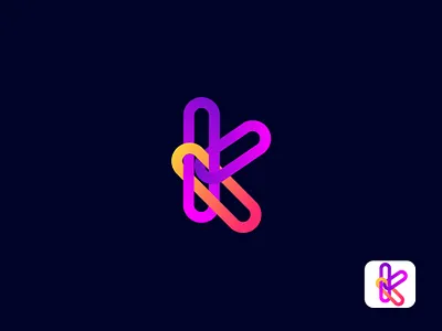 Letter K Logo Concept animation branding design graphic design illustration letter fr logo concept letter logo logo logodesign modern modern logo design motion graphics simple ui vector