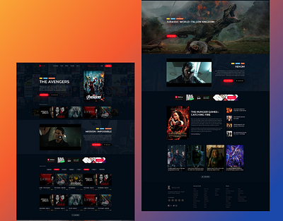 Movie Presenter Web site Design template | Free PSD branding design movie website outsource2bd web design web development webdesign