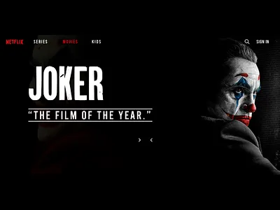 Joker Web Header banner branding design dribbble graphic design illustration joker logo ui ux vector web design web development