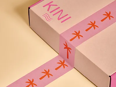 KINI Swimwear branding design illustration landing page logo minimal packaging packaging design swimwear swimwear brand typography ui ux vector