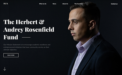 The Herbert & Rosenfield Webflow website branding business cms design fund graphic design logo nikitaproject respectable ui uidesign ux uxdesign webflow webflowcms website