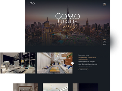 Website Luxury Brand black como figma luxury ui webisite