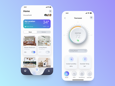Smart Home App design smart home ui ux