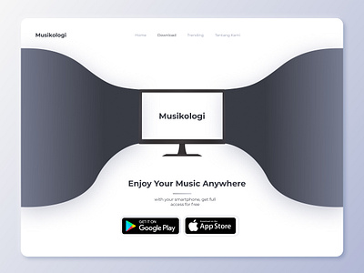 Download Page - Musikologi art blue branding image clean design designer download exploration grey new page popular ui ui design ui designer uiux designer user interface user interface design website website designer