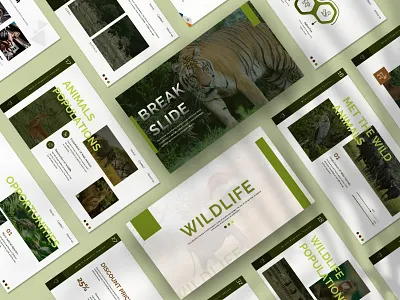 Wildlife Animal Presentation Template animal branding business presentation creative design minimalist powerpoint ppt presentation template