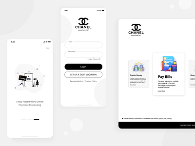 Chanel Post Login Pages design ui ux