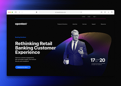 opentext Homepage homepage ui