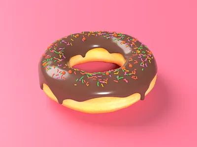 Default Donut! 🍩🍩🍩 3d 3d icons 3d illustrations blender donut render ui