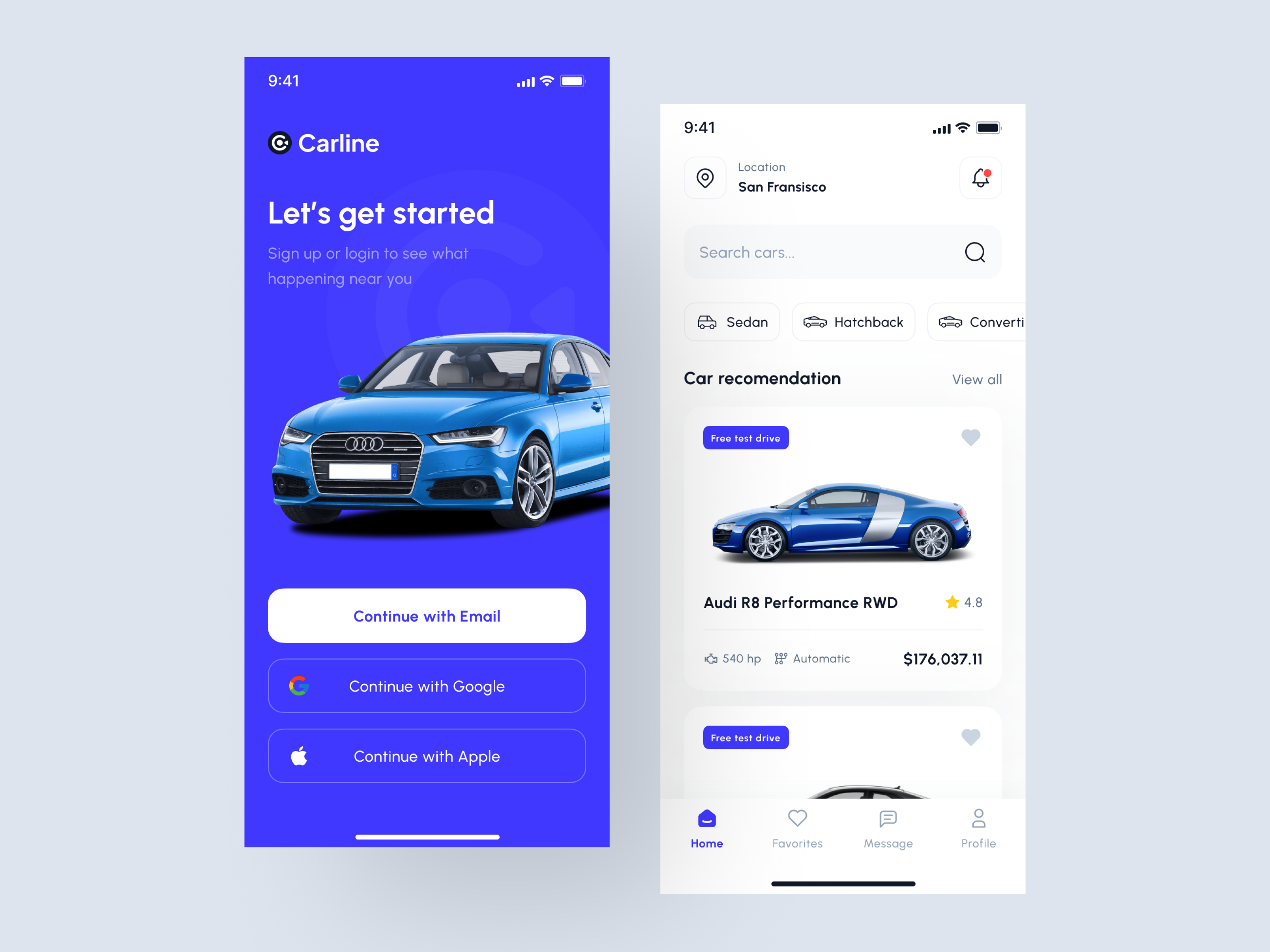 Carline - Car Marketplace App UI Kit by Uxerflow UI/UX on Dribbble