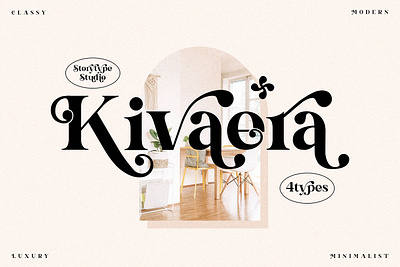 Kivaera Stylish Serif Font advertising barnding classy clean display display font elegant fashion fonts lettering logo magazine minimalist modern sans serif serif stylish typeface typography unique