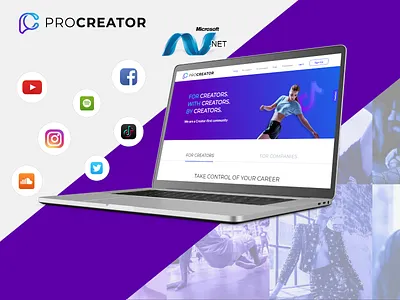 Procreator branding graphic design logo ui