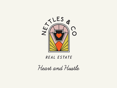 Branding for Nettles & Co Real Estate brand identity branding design graphic design illustration logo typography