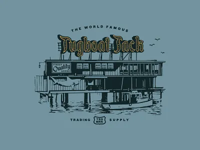Tugboat Jack by the Sea fish harbor restaurant