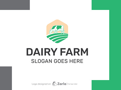 Dairy Farm Logo branding cow logo dairy farm logo field logo free logo free logo maker land logo logo logo design logo maker