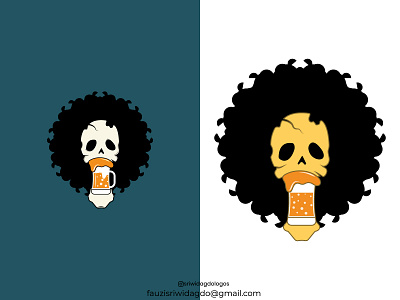 Skull beer logo ale bar bar logo beer branding cafe illustration logo logo design skull