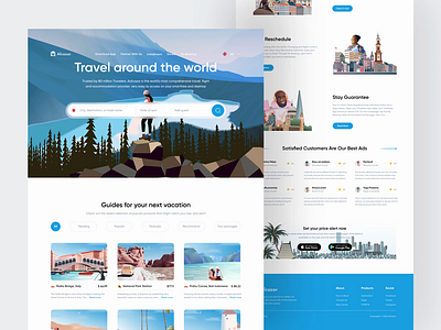 Alcazar - Travel Agency Website adventure animation booking dribbble best shot flight illustration tourism travel travel agency travel service travelling trip trip planner trips ui ux vacation web web app website