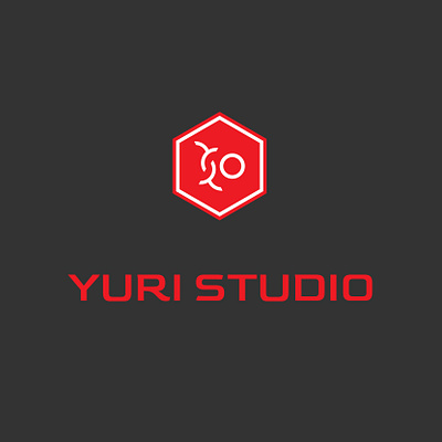 Yuri studio company logo illustrator logo design minimalist logo