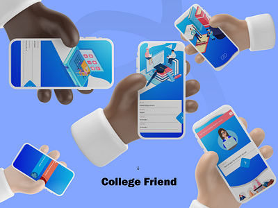 College Friend animation ui