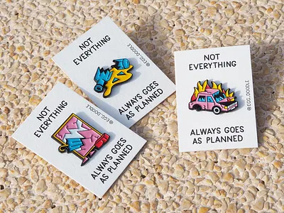 Enamel Pins artwork car design doodle enamelpins graphic icon iconset illustration lettering metal pins product tattoo ui uiux umbrella ux vehicle window