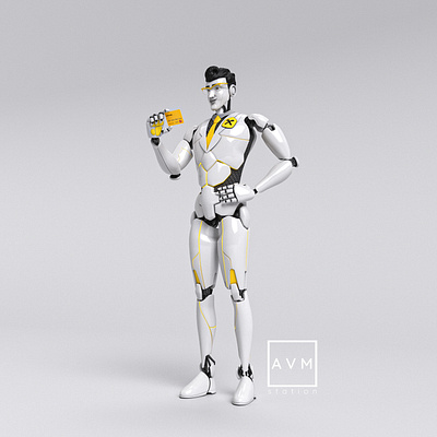 Smart Robot Concept Art 3d modeling 3ds max adobe photoshop character design concept art substance painter