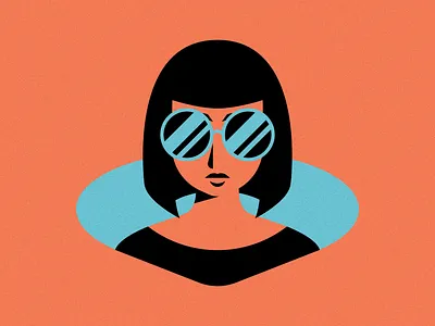 Summer Bae branding girl illustration illustrator print summer sunglasses texture vector woman