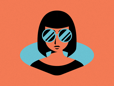 Summer Bae branding girl illustration illustrator print summer sunglasses texture vector woman