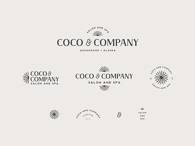 Coco & Company branding design illustration logo typography vector
