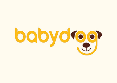 Babydog logo animal logos babydog logo branding design dog logo dog typography logo logo logo design logo dog logo with dog logos logos dog typography