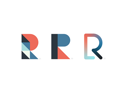 R & P Monogram Logo abstract brand branding creative design flat identity letter logo modern monogram p pixel pr r rp