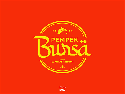 BURSA PEMPEK branding design designlogo fb fish food food and beverage icon illustration indonesia logo logotype middle east modern pekanbaru pempek simple simplemakeitperfect turkey