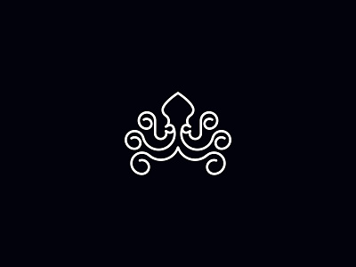 Minimal Linework Octopus Logomark Concept animal branding clean creature design graphic design logo logo designer logodesign logodesigner minimal octo octopus sea