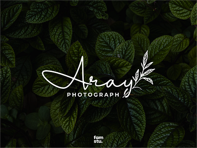 Aray Photograph branding business design designlogo icon illustration indonesia leaf line logo logotype modern pangkalan bun photography signature signature logo simple simplemakeitperfect studio