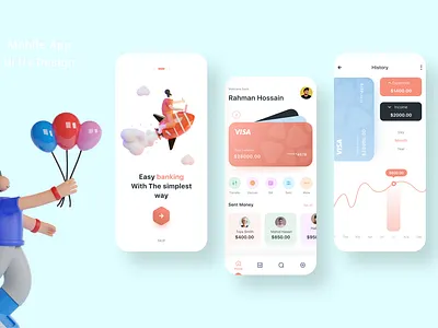 Mobile app Ui app design branding design illustration landing page logo mobile app ui ui design ui ux