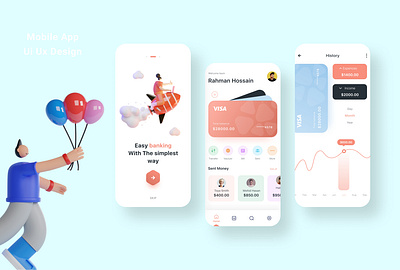 Mobile app Ui app design branding design illustration landing page logo mobile app ui ui design ui ux