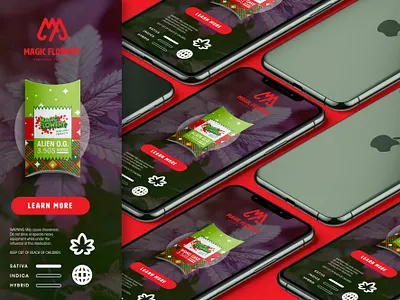 Magic Flowery M.P. Product UI/UX Concept app brand branding design illustration interface logo mobile app responsive typography ui ux vector