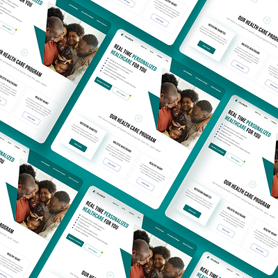 Health based website redesign adobexd branding design landing logo ui uiux website