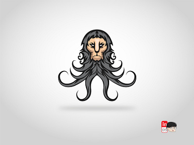 kraken lion adobeillustrator branding design designer illustration kraken lion lion logo logo logo 2d