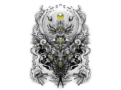 mictlan design graphic design illustration skull