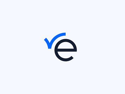 Letter e + Checkmark apply brand identity career check checklist checkmark digital easy geometric hire hiring job applicant letter e lettermark e logo design logomark minimal modern simple visual branding