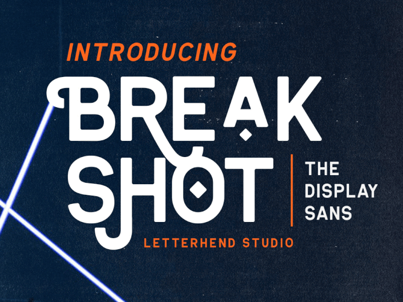 Break Shot - Display Sans freebies logo font outstanding font